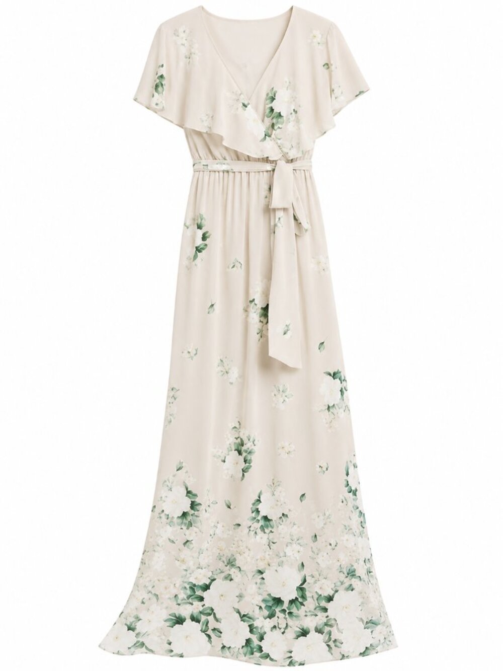 Show Me Your Mumu Floral Ruffle Maxi Dress - Bridesmaid / Wedding Guest Gown